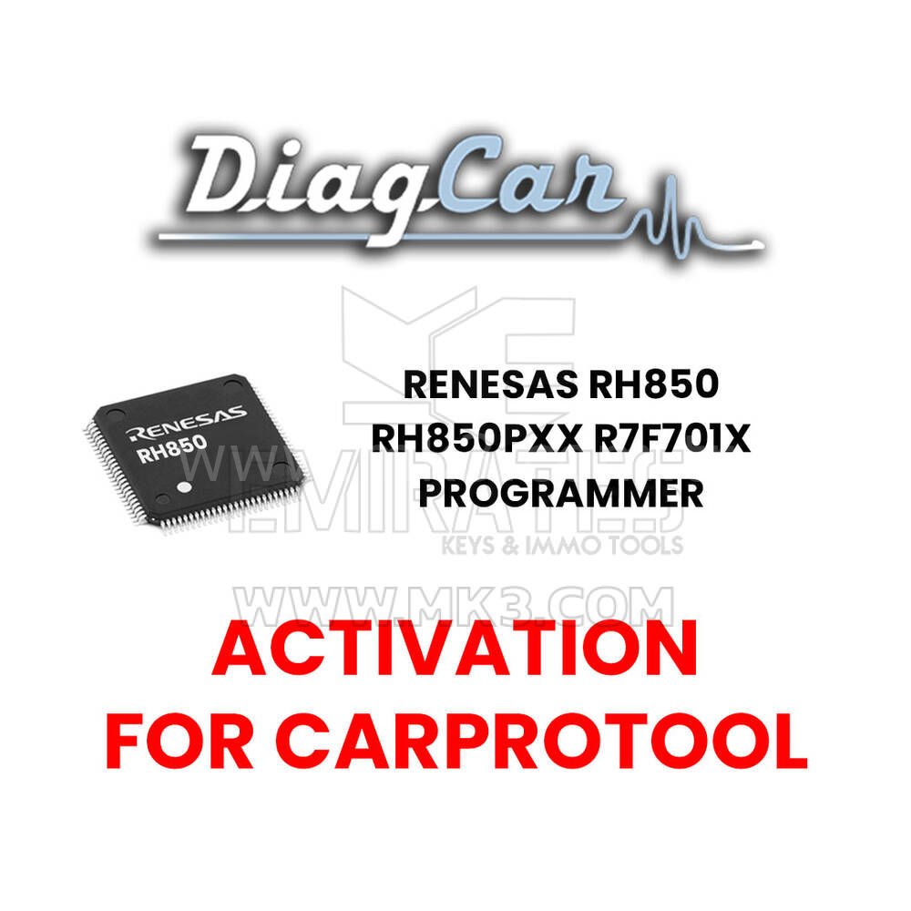 DiagCar Renesas RH850, RH850Pxx R7F701x Programlayıcı (CarProTool için aktivasyon)