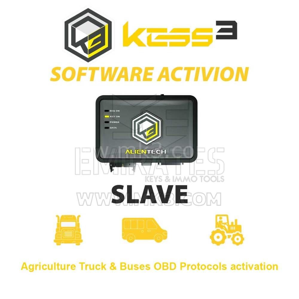 Alientech KESS3SA003 KESS3 Slave Agriculture Truck & Buses OBD Protocols aktivasyon