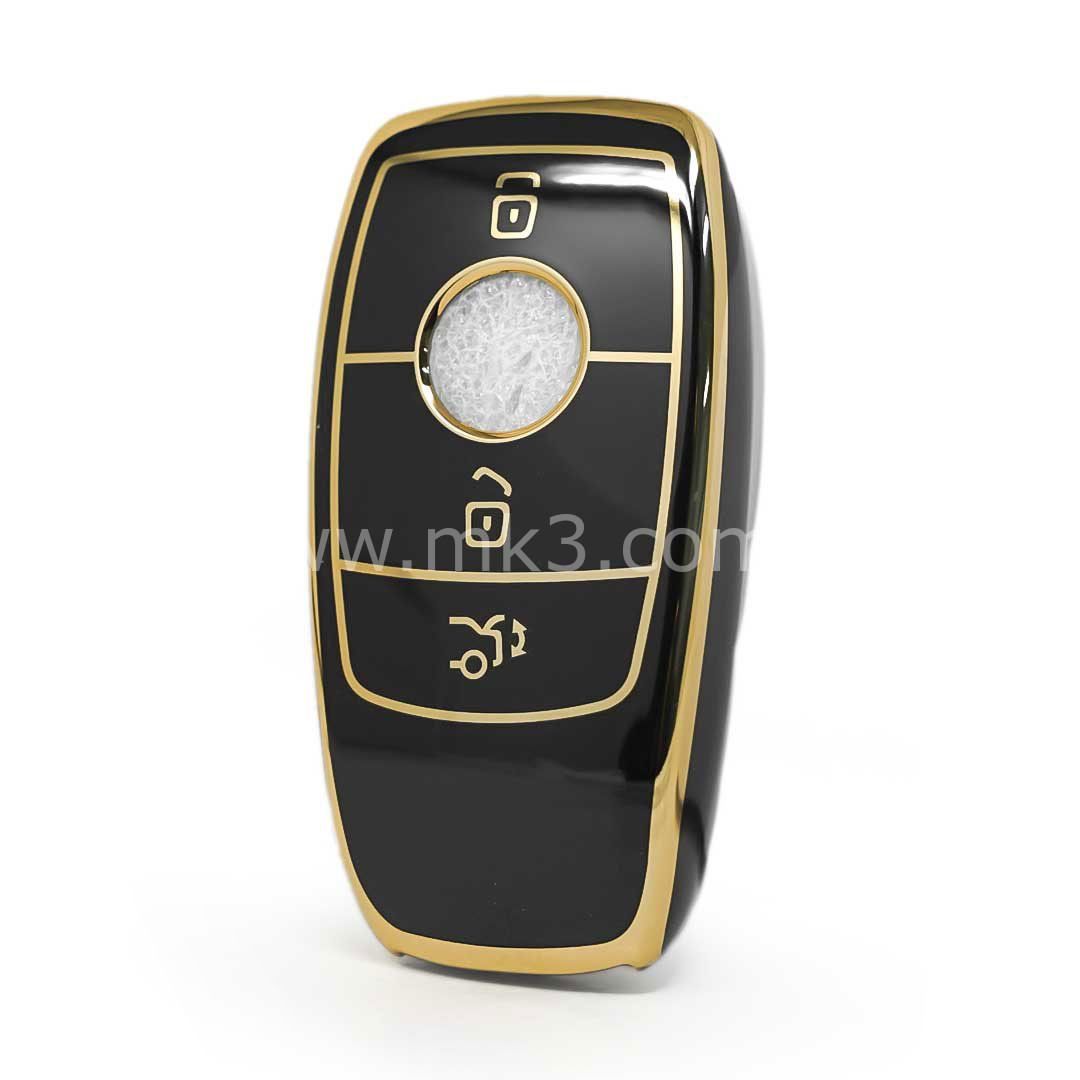 NANO Yüksek Kalite Kumanda Kılıfı Mercedes E Series 3 Buton Siyah Renk