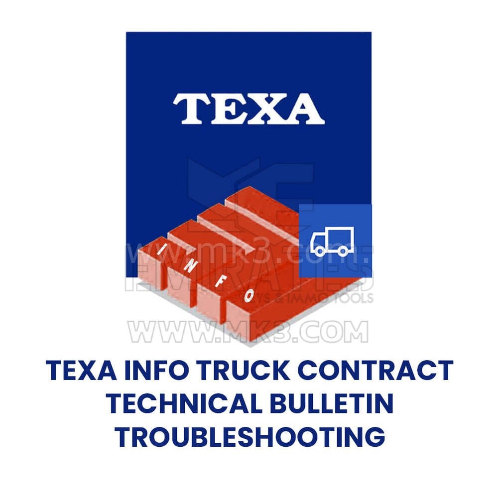 TEXA TEXAINFO KAMYON SÖZLEŞMESİ - TEKNİK BÜLTENLER\SORUN GİDERME- TİT01