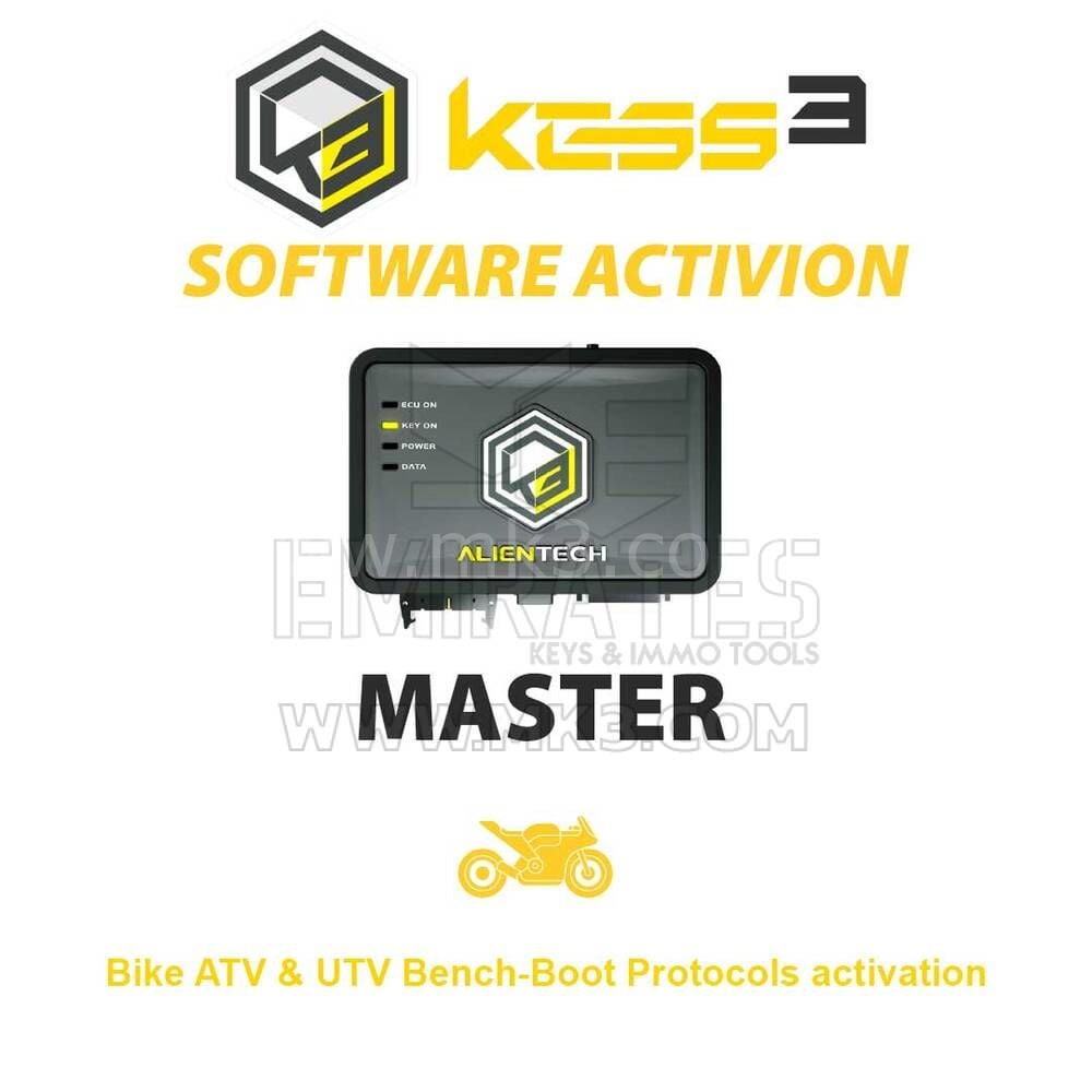 Alientech KESS3MA006 KESS3 Master Bike ATV & UTV Bench-Boot Protocols aktivasyon