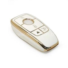NANO Yüksek Kalite Kumanda Kılıfı Mercedes E Series 4 Buton Beyaz Renk
