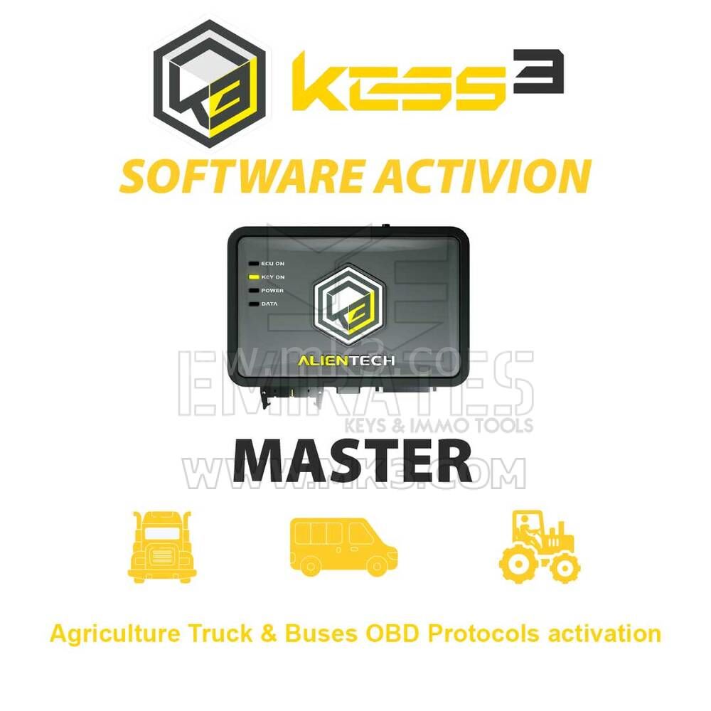 Alientech KESS3MA003 KESS3 Master Agriculture Truck & Buses OBD Protocols aktivasyon