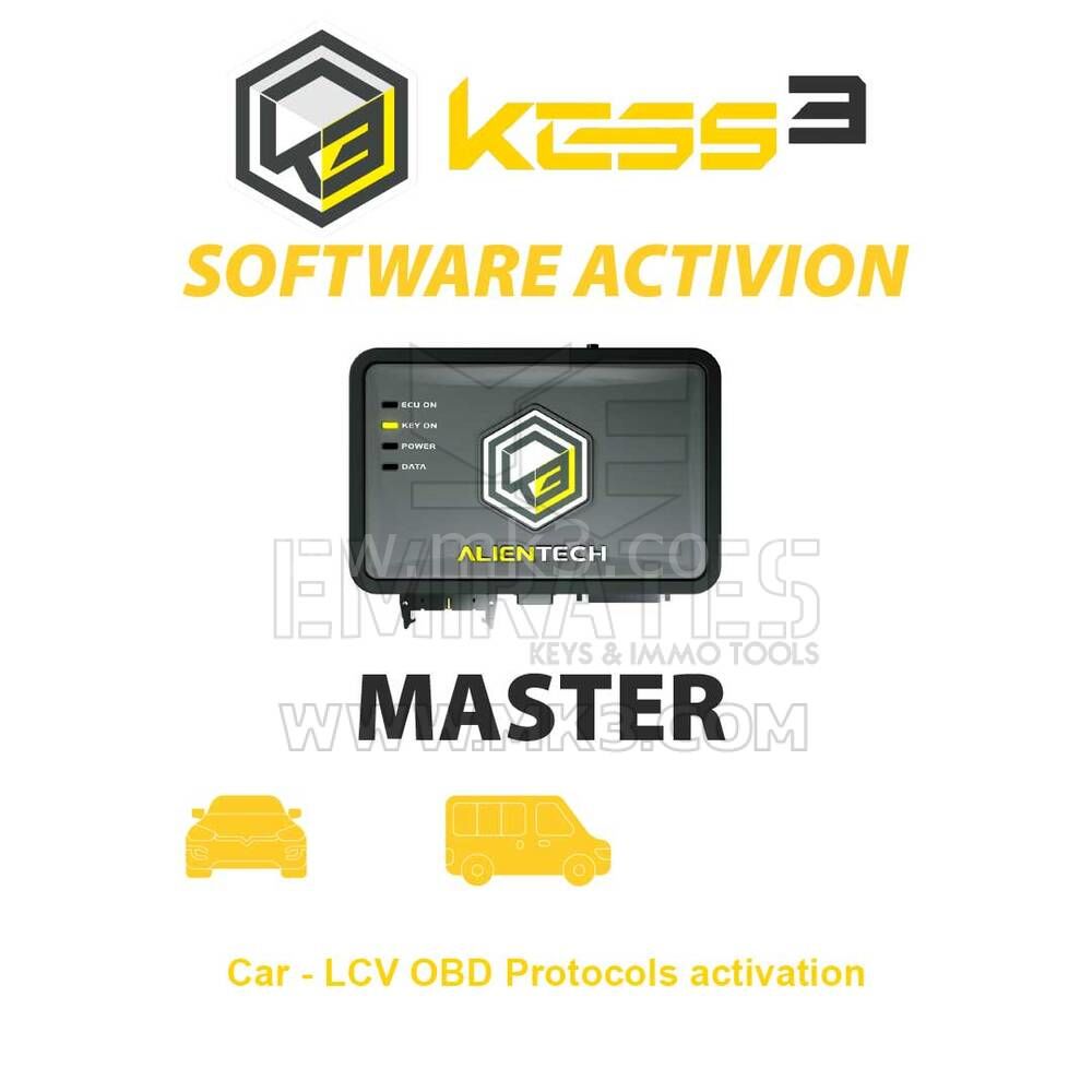 Alientech KESS3MA001-KESS3 Master - Car - LCV OBD Protocols aktivasyon