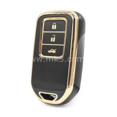 NANO Yüksek Kalite Kumanda Kılıfı Honda HR-V 3 Buton Siyah Renk