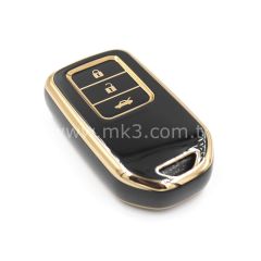 NANO Yüksek Kalite Kumanda Kılıfı Honda HR-V 3 Buton Siyah Renk