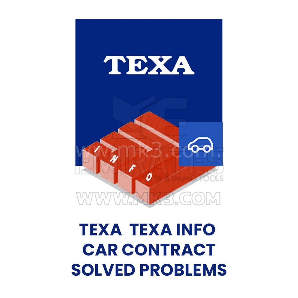 TEXA TEXAINFO ARAÇ SÖZLEŞMESİ-ÇÖZÜLEN SORUNLAR -  TİK03