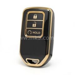 NANO Yüksek Kalite Kumanda Kılıfı Honda 3 Buton Siyah Renk