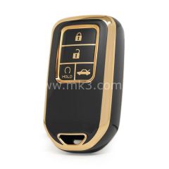 NANO Yüksek Kalite Kumanda Kılıfı Honda 4 Buton Siyah Renk