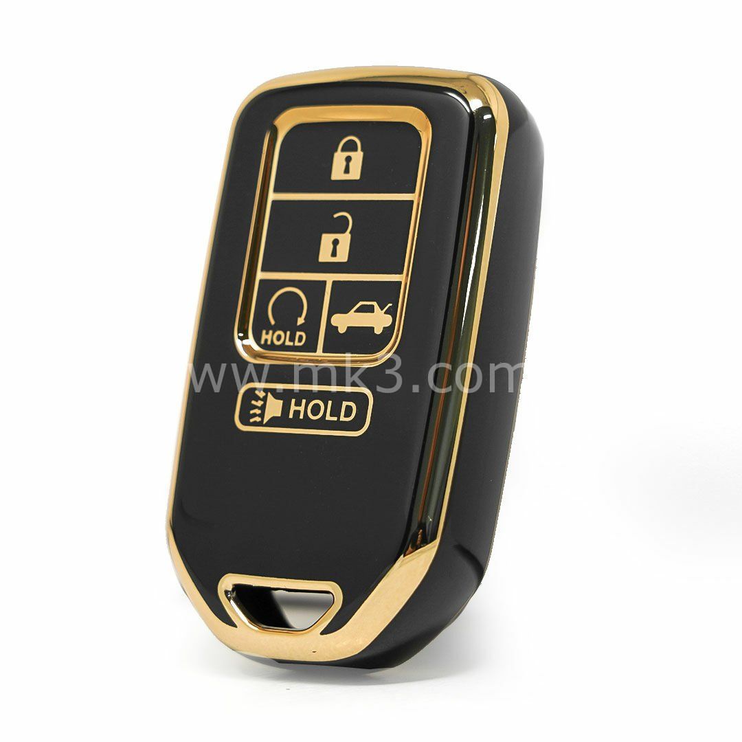NANO Yüksek Kalite Kumanda Kılıfı Honda 4+1 Buton Siyah Renk
