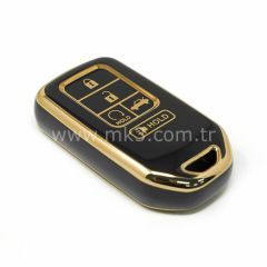 NANO Yüksek Kalite Kumanda Kılıfı Honda 4+1 Buton Siyah Renk