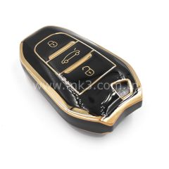 NANO Yüksek Kalite Kumanda Kılıfı Peugeot Citroen DS 3 Buton Siyah Renk
