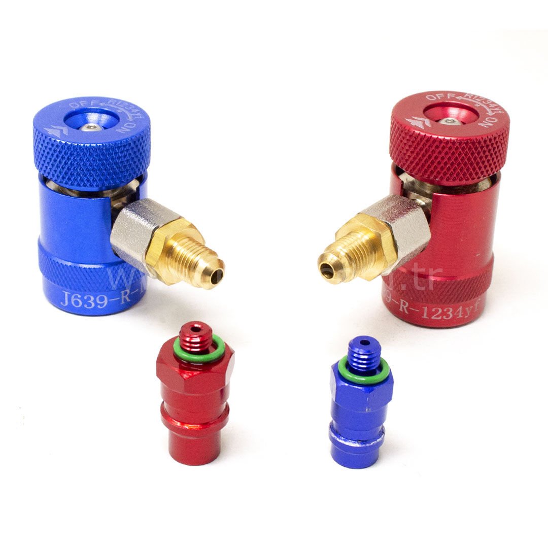 MAGIC Fryon Prima R1234yf Yüksek ve Düşük Basınç Servis Kaplin Seti (Adaptörlü) (FRN01.006)