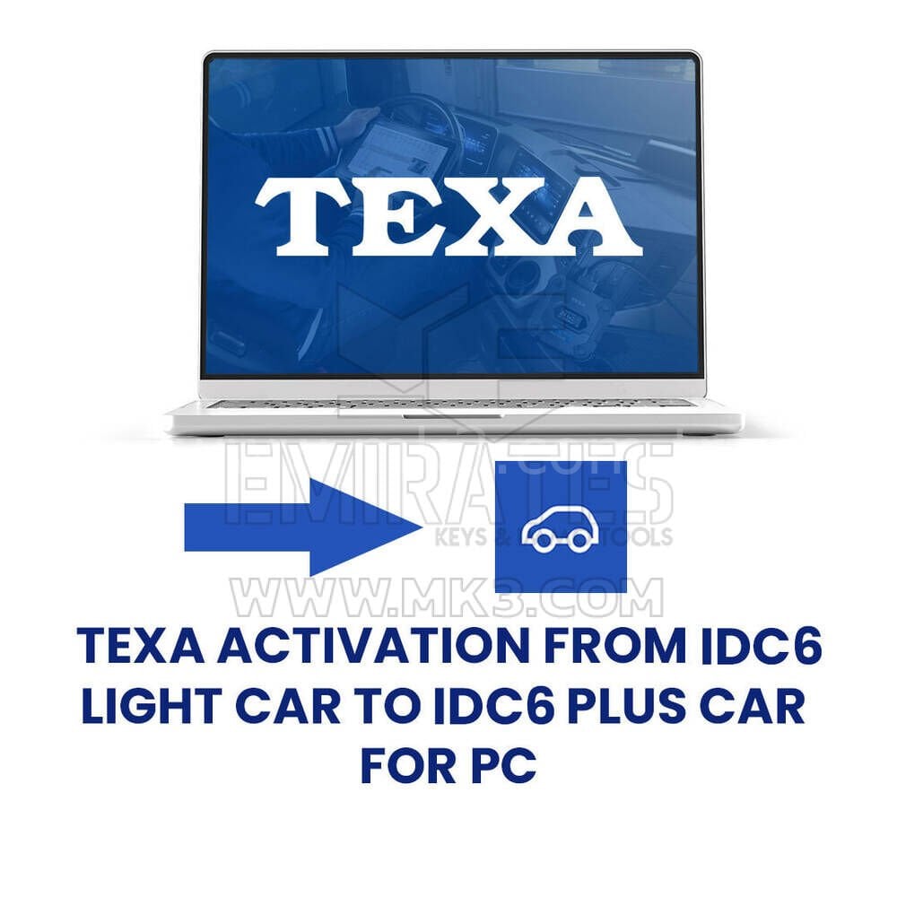 Texa Aktivasyonu IDC6 LIGHT CAR'dan IDC6 PLUS CAR'a Yükseltme PC İçin  - AGP12913