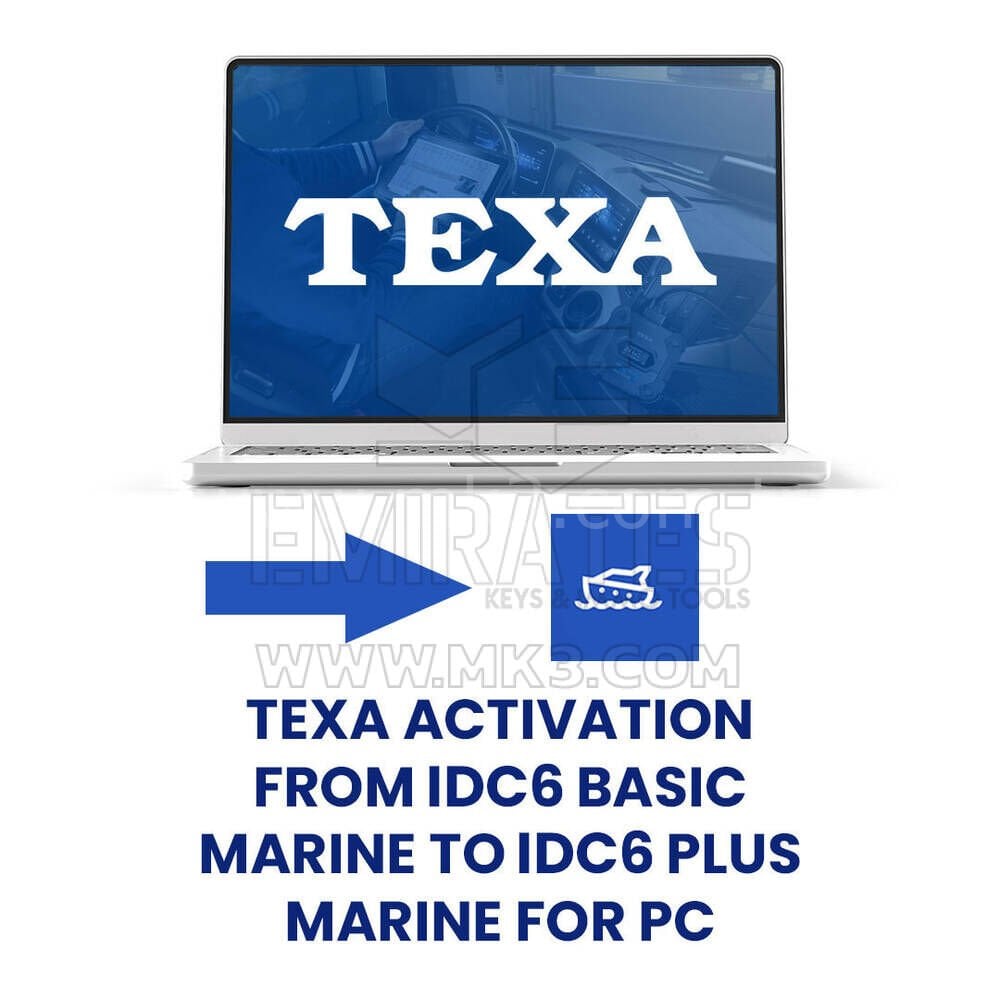 Texa Aktivasyonu IDC6 BASIC MARINE'den IDC6 PLUS MARINE'e Yükseltme PC İçin  - AGP12991
