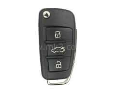 Audi A3 2014 Sustalı Kumanda 48 TP25 Transponder 3 Buton 433 Mhz