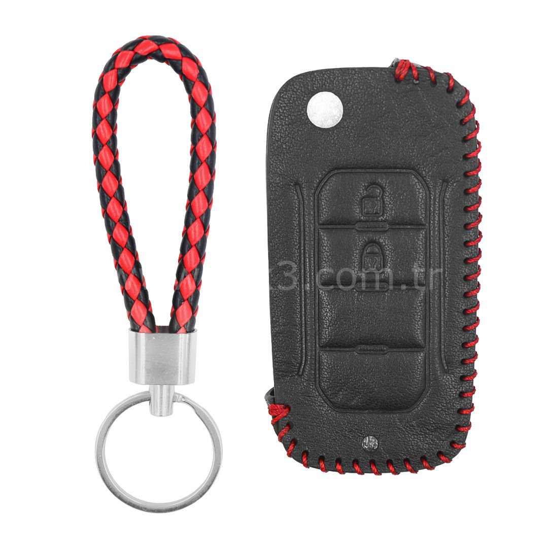 Jeep Smart Kumanda Deri Kılıfı 2 Butonlu jp-d