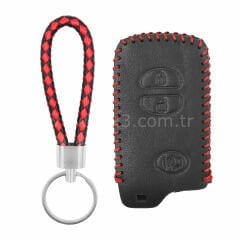 Toyota Smart Kumanda Deri Kılıfı 2+1 Butonlu