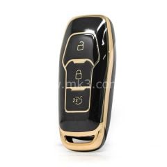 NANO Yüksek Kalite Kumanda Kılıfı Ford Edge 3 Buton Siyah Renk