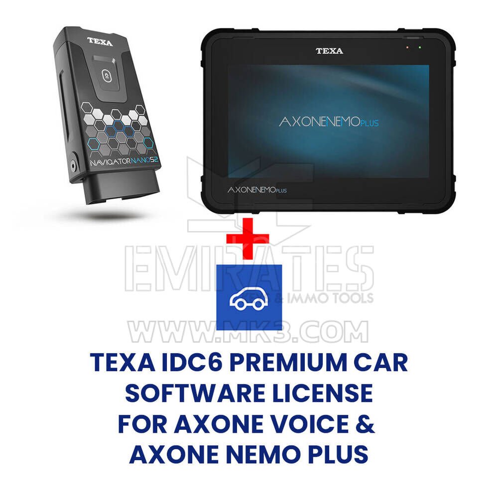 Texa AXONE NEMO PLUS + NAVIGATOR NANO S2 Tam Araç IDC6 lisansı ve Texa APP Hediyesi ile