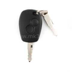 Renault Clio Dacia Logan, Sandero Kontak Kilidi - 1 x Uzaktan Kumanda Düğmeli Plastik Anahtar, 1 x Bıçak Anahtarı - 6001546809 / 806013230R