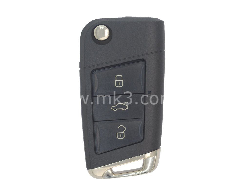 VW Çevirici Sustalı Kumanda Kabı Gümüş 3 Buton HU66 Uç