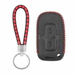 Kia Smart Kumanda Deri Kılıfı 3 Butonlu