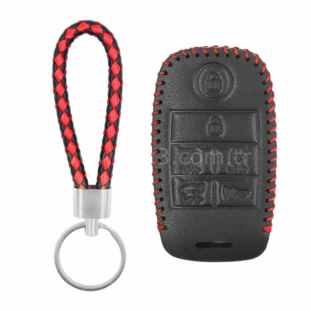 Kia Smart Kumanda Deri Kılıfı 5+1 Butonlu ka-h