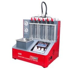 GATmatic GI600DA, GDI EFI Benzin Enjektör Temizleme ve Akış Test Makinesi 6 Silindiri Destekler
