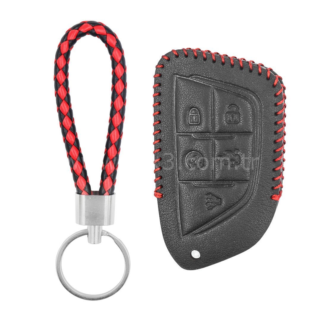 Cadilac Smart Kumanda Deri Kılıfı 5 Butonlu cd-g