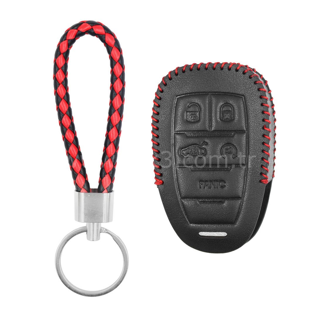 Alfa Romeo Smart Kumanda Deri Kılıfı 4+1 Butonlu