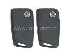 VW MQB BA Orijinal Yeni Tipi 2x Sustalı Kumanda 3 Buton 433MHz Kilit Seti ile