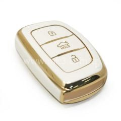 NANO Yüksek Kalite Kumanda Kılıfı Hyundai Tucson Smart 3 Buton Beyaz Renk