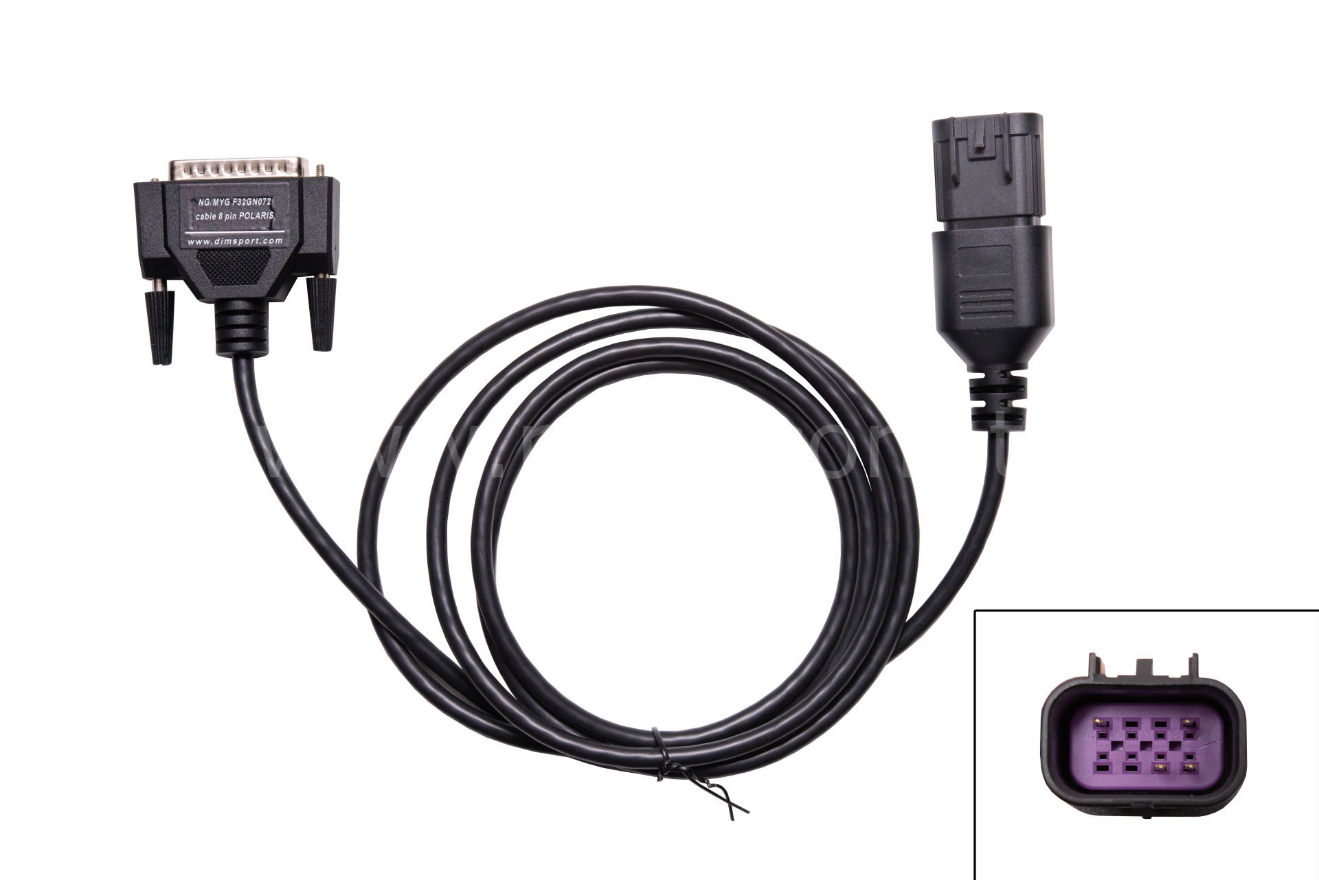 Dimsport New Genius F32GN072 Polaris 8 Pin Diagnostic Connector