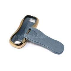 NANO Yüksek Kalite Altın Deri Kumanda Kılıfı Porsche 3 Buton Gri Renk PSC-B13J