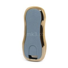 NANO Yüksek Kalite Altın Deri Kumanda Kılıfı Porsche 3 Buton Gri Renk PSC-B13J