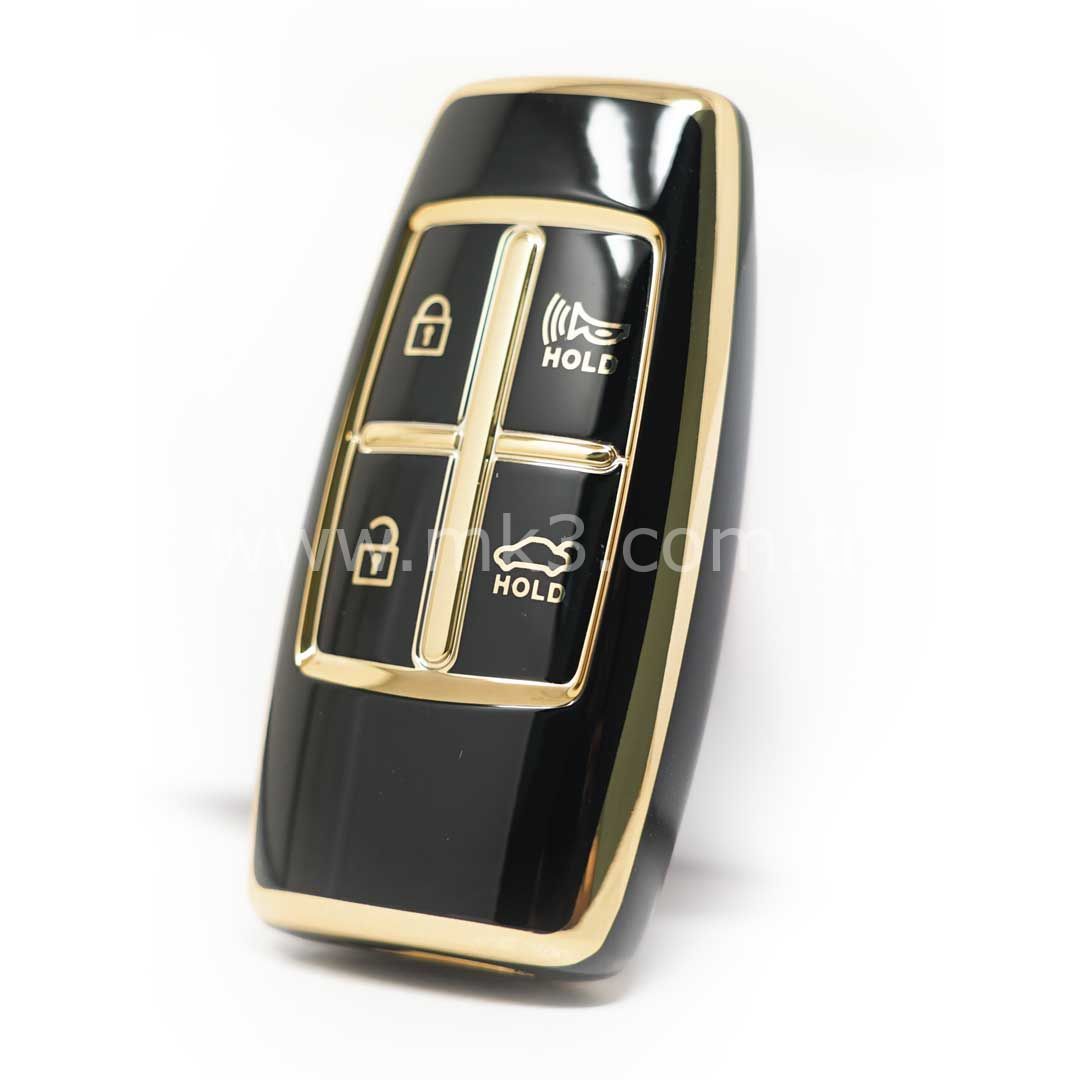 NANO Yüksek Kalite Kumanda Kılıfı Hyundai Genesis 3+1 Buton Siyah Renk Sedan
