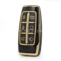 NANO Yüksek Kalite Kumanda Kılıfı Hyundai Genesis 5+1 Buton Siyah Renk