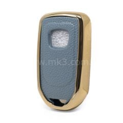 NANO Yüksek Kalite Altın Deri Kumanda Kılıfı Honda 3 Buton Gri Renk HD-A13J3A