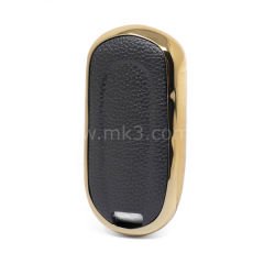 NANO Yüksek Kalite Altın Deri Kumanda Kılıfı Buick 3 Buton Siyah Renk BK-A13J4