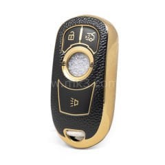 NANO Yüksek Kalite Altın Deri Kumanda Kılıfı Buick 4 Buton Siyah Renk BK-A13J5