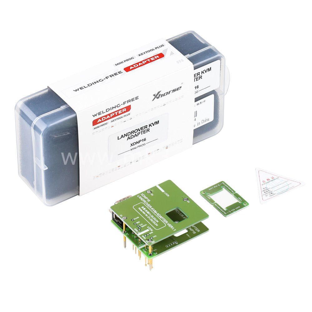 Xhorse XDNP16 Land Rover KVM VVDI Prog, Mini Prog ve Key Tool Plus için Lehimsiz Adaptör