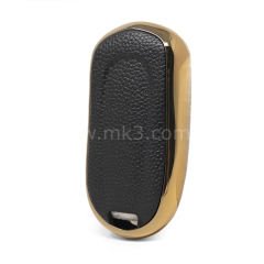 NANO Yüksek Kalite Altın Deri Kumanda Kılıfı Buick 5 Buton Siyah Renk BK-A13J6