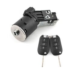 Citroen C4 Peugeot 208 2008 308 Kontak Anahtarı Çevirmeli Uzaktan Anahtar 3 Pin - 9673257480