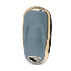 NANO Yüksek Kalite Altın Deri Kumanda Kılıfı Buick 3 Buton Gri Renk BK-B13J