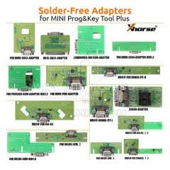 Mini Prog & Key Tool Plus için Xhorse Lehimsiz Adaptör Kiti Paketi