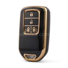 NANO Yüksek Kalite Kumanda Kılıfı Honda 4 Buton Siyah Renk -HD-A11J4B