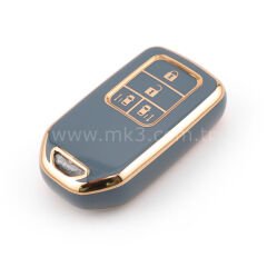 NANO Yüksek Kalite Kumanda Kılıfı Honda 4 Buton Gri Renk -HD-A11J4B