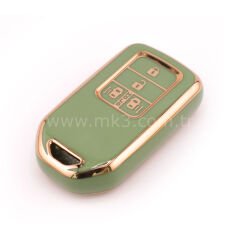 NANO Yüksek Kalite Kumanda Kılıfı Honda 4 Buton Yaşıl Renk -HD-A11J4B