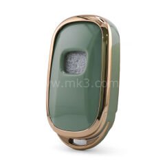 NANO Yüksek Kalite Kumanda Kılıfı Honda 3 Buton Yaşıl Renk -HD-G11J3B